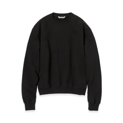 AURALEE Smooth Soft Bd Sweat P/O "Black"