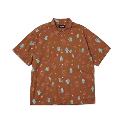 MASSES SHIRT S/S HAND "BROWN"