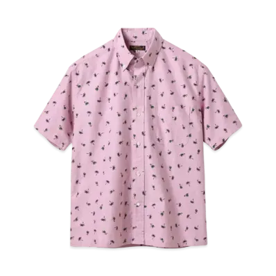 SUN SURF Cotton Oxford B.D. Shirt Hula Dancer "Red"