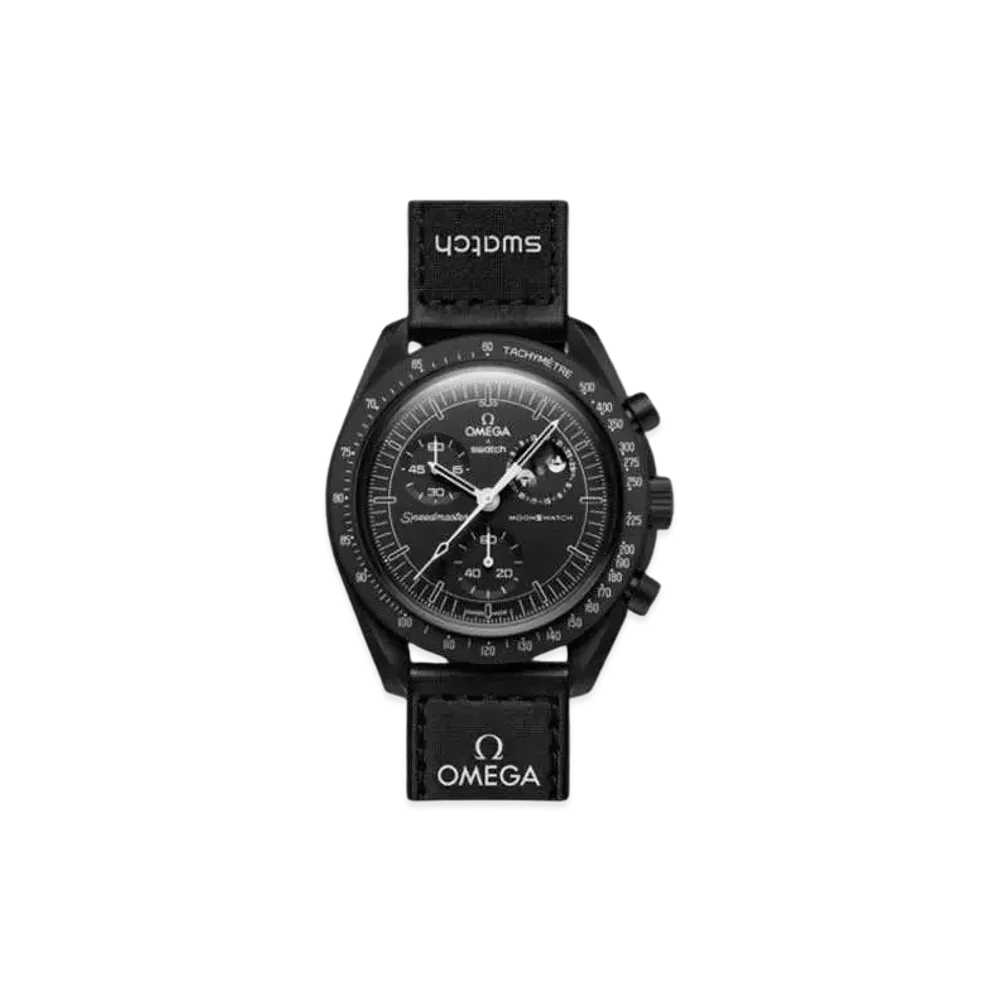 Snoopy x OMEGA x Swatch BIOCERAMIC MoonSwatch Mission To The Moonphase "Black" SO33B700