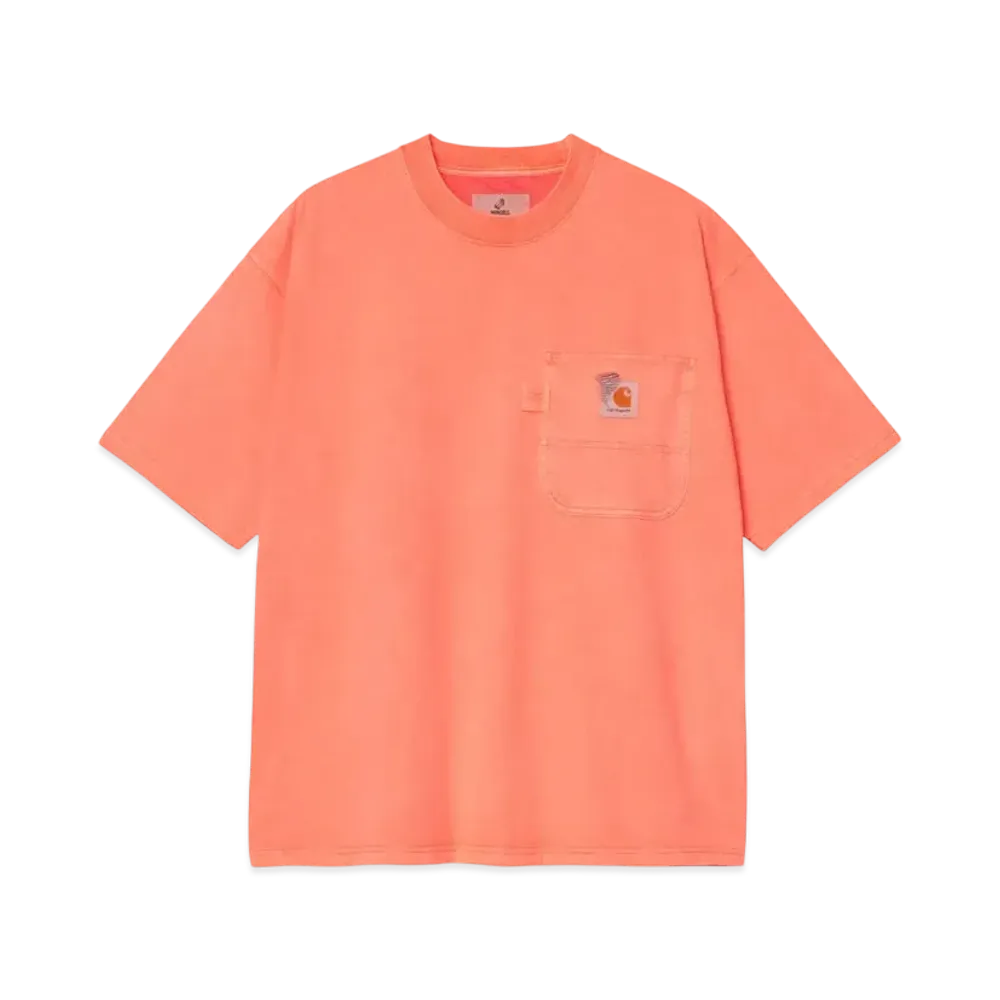 Carhartt WIP x INVINCIBLE with Shinsuke Nakada S/S Pigment Dyed T-Shirt "Shrimp Pigment"