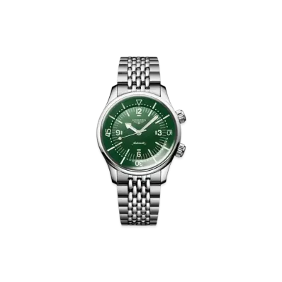 Longines Legend Diver 39mm "Stainless Steel/Green Lacquer Polish" L3.764.4.06.6