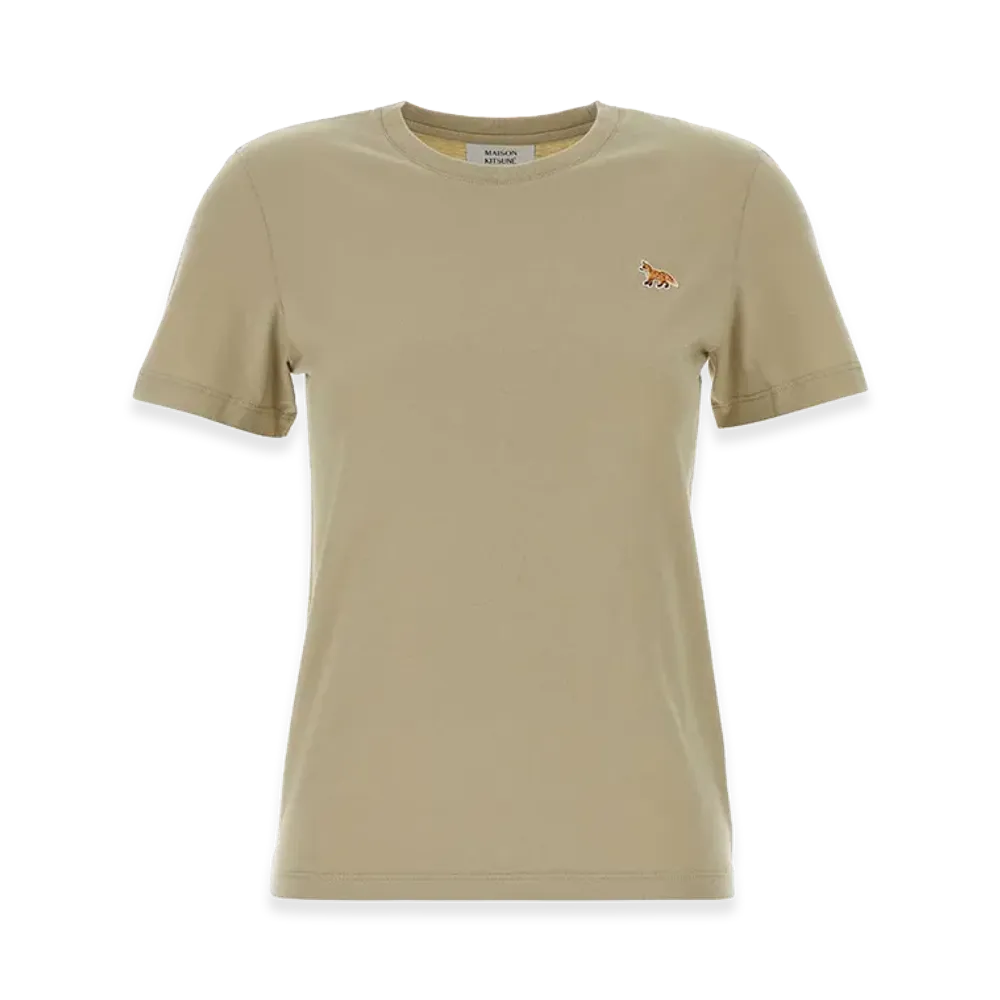 Maison Kitsune Women's Cotton T-Shirt "Beige"
