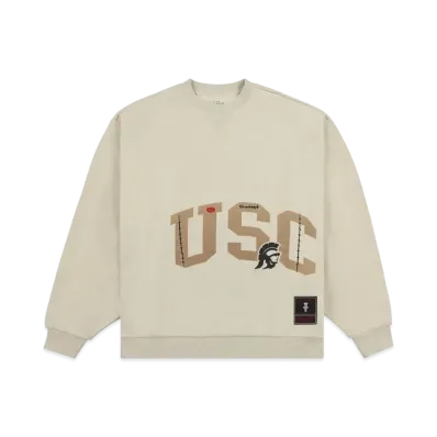 Travis Scott x M&N x USC Crewneck "Ivory"