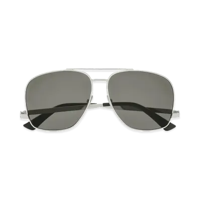 Saint Laurent SL 653 Leon "Silver/Grey"