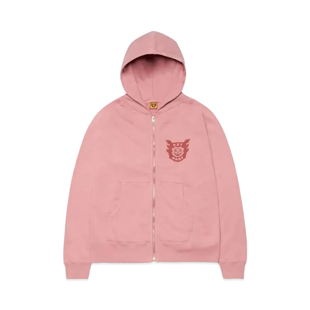 HUMAN MADE UZI MADE ZIP HOODIE "Pink"