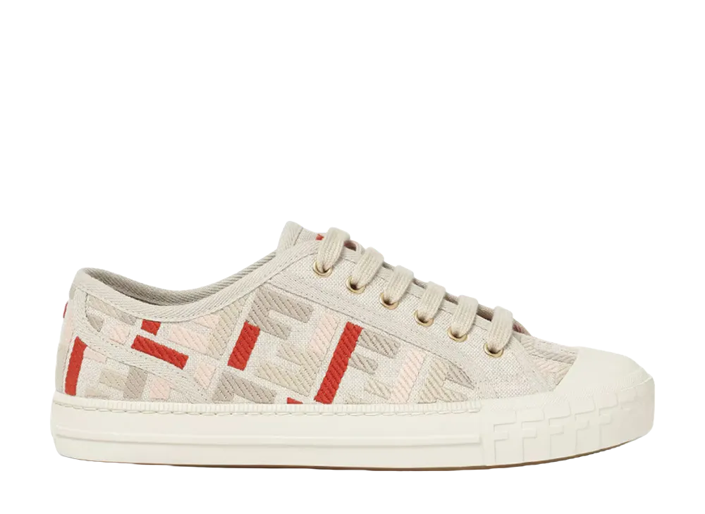 FENDI Women's Domino Sneakers "Nude and Neutrals"