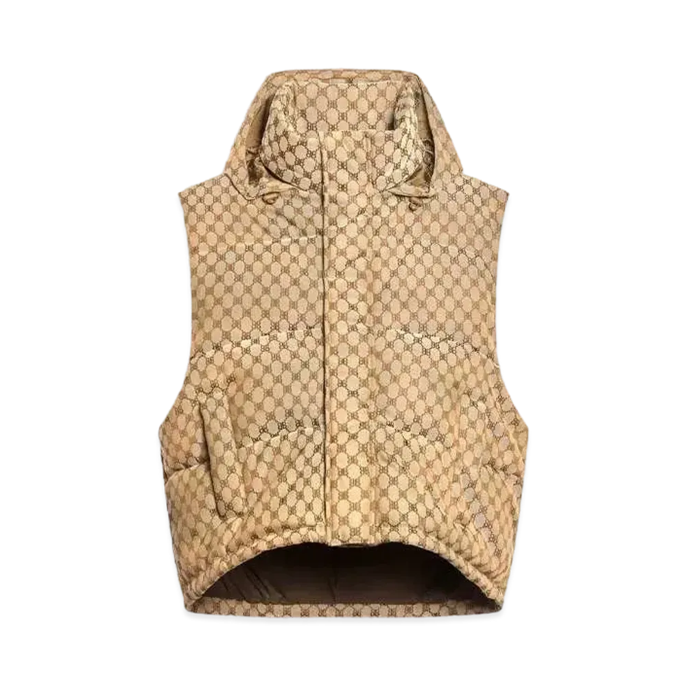 GUCCI x BALENCIAGA The Hacker Cocoon Puffer Gilet "Beige"