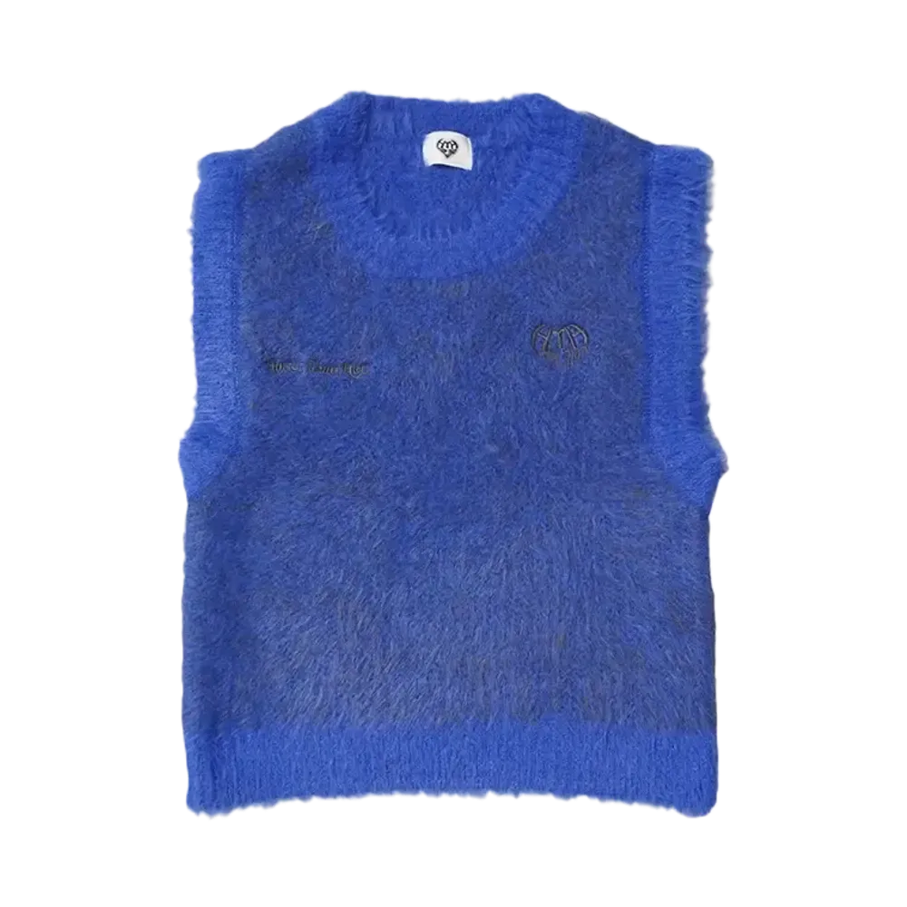 HTH shaggy vest "BLUE"