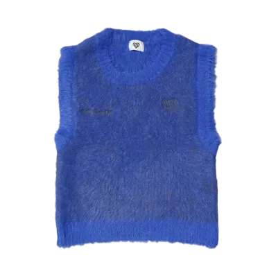 HTH shaggy vest "BLUE"