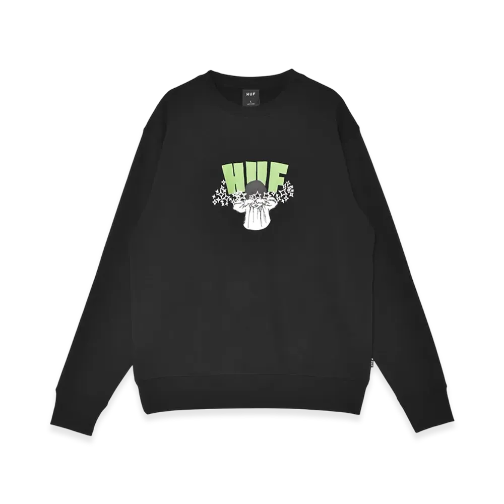 HUF Dazed Crewneck Sweatshirt "Black"