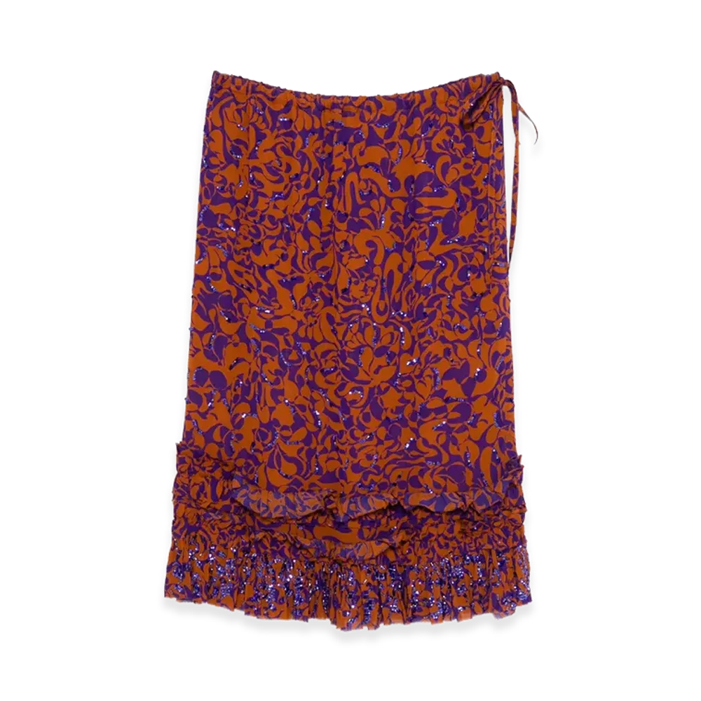 DRIES VAN NOTEN Women's Skirt "Orange"
