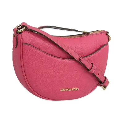 MICHAEL KORS Women's Dover SM Half Moon Xbody "Pink"