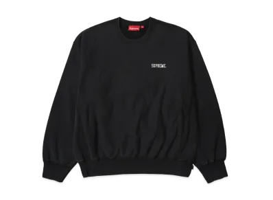 Supreme Washed Crewneck "Black"