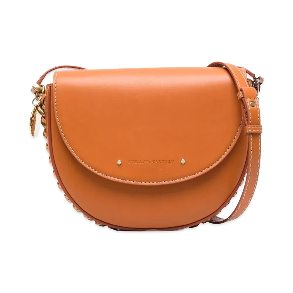 STELLA McCARTNEY Women's Frayme Medium Shoulder Bag "Orange"