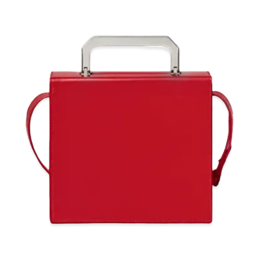 Bottega Veneta Spazzolato Calfskin Mini Suitcase "Red"