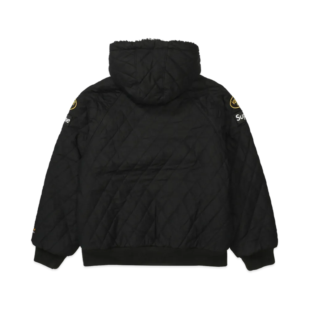Supreme x Vanson Leathers Reversible Quilted Hooded Jacket 
