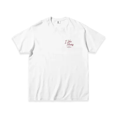 Weber x I Like Movies Re-Order T Shirt Embroidery "White"