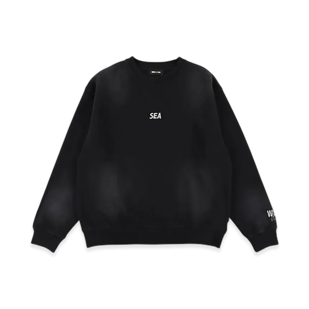 WIND AND SEA Sulfur Dyeing Logo Crewneck Sweatshirt "Black"