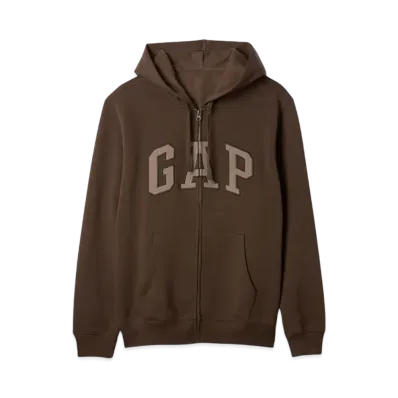 GAP Relax Gap Logo Zip Up Parka "Ground"
