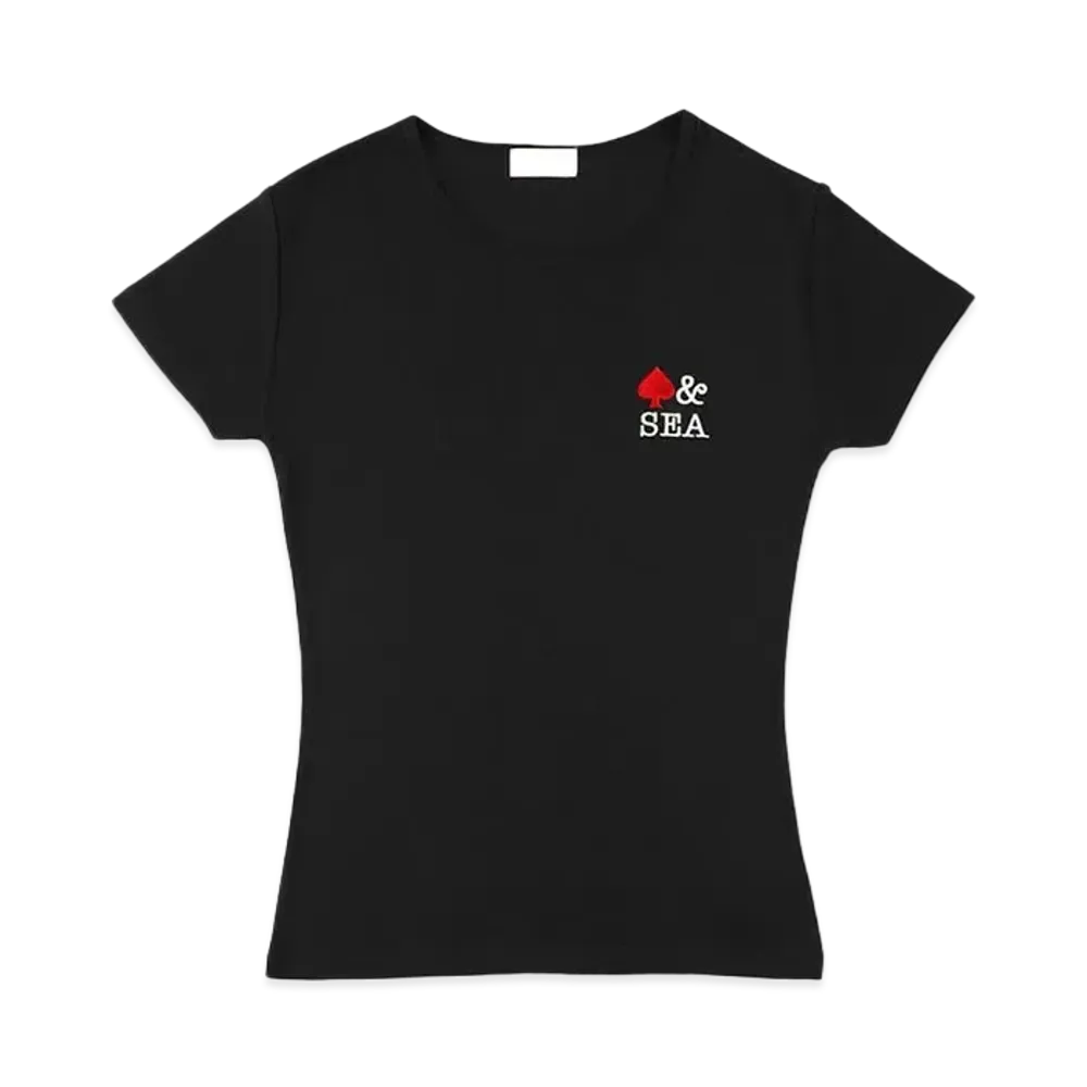 WIND AND SEA Front Logo Mini Tee(Spade) "Black"
