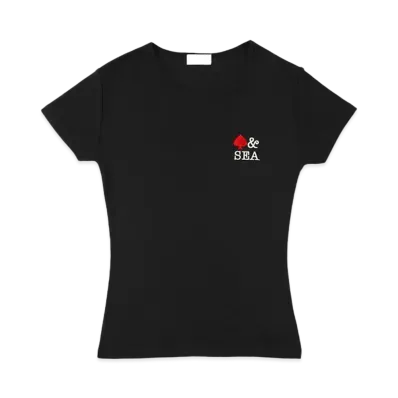 WIND AND SEA Front Logo Mini Tee(Spade) "Black"