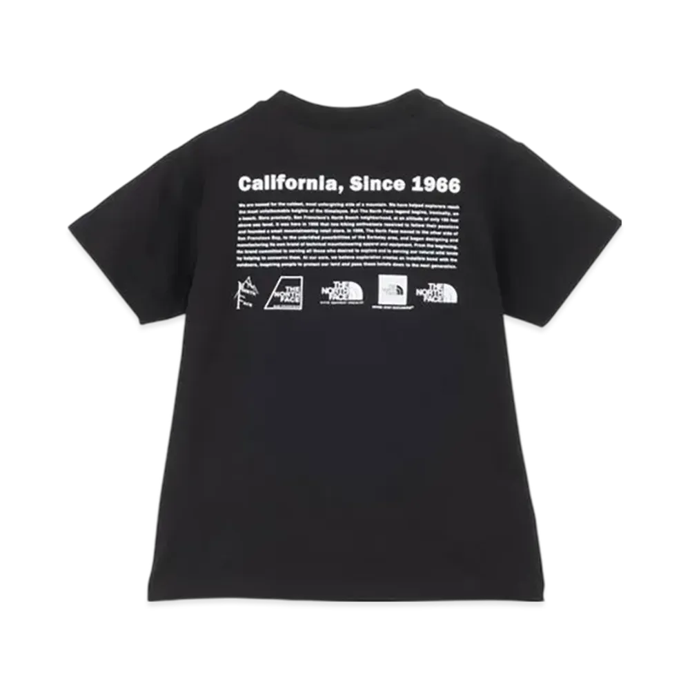 The North Face Kids Toddler Short Sleeve Historical Logo Tee "Black"