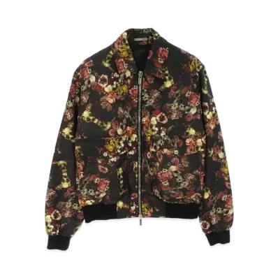 Dior HOMME x TORU KAMEI Vanitas Skull Flower Bomber Jacket "Black"