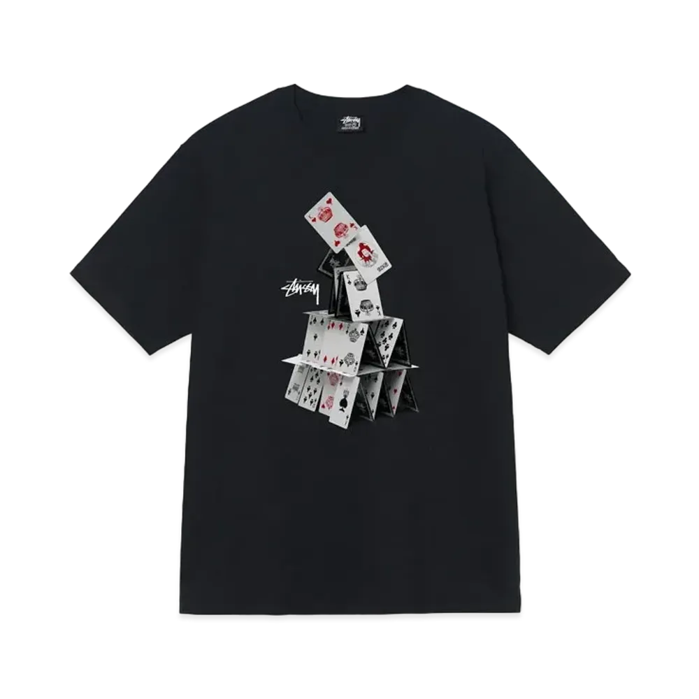 ステューシー ハウス オブ カーヅ Tシャツ "ブラック"