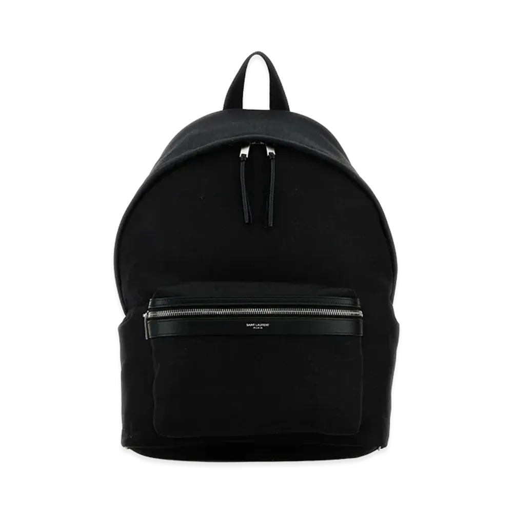 Saint Laurent Canvas City Backpack "Black"