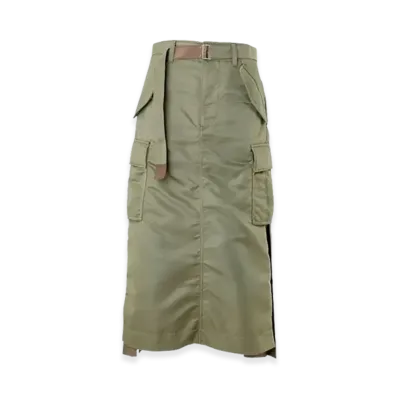 sacai Nylon Twill Skirt "Beige"