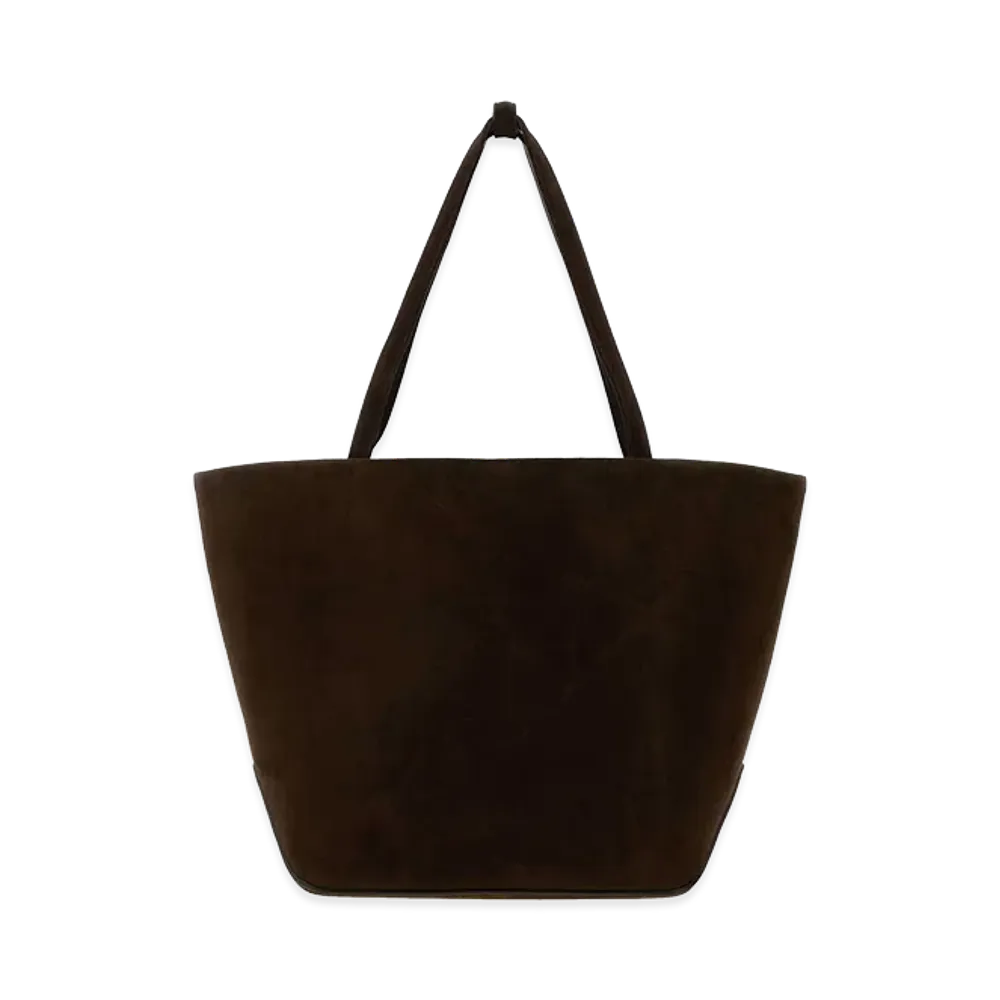 The Row Women's Dark Suede Park Tote Three Shopping Bag "Brown"