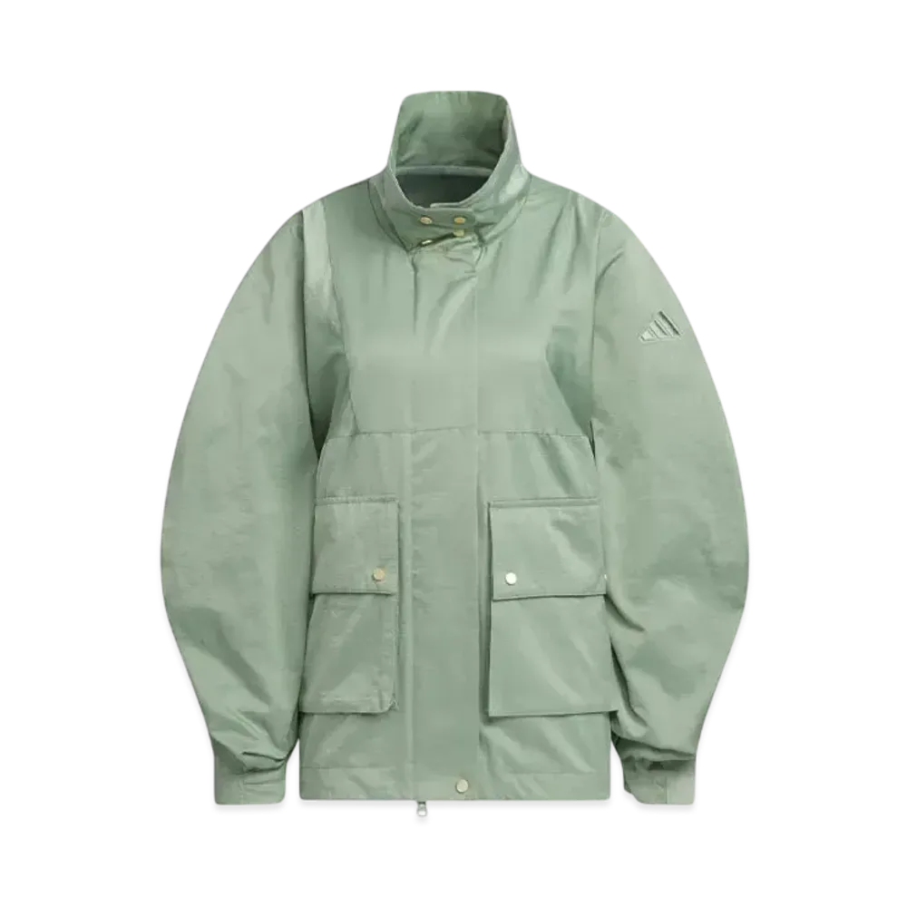 adidas Luxflow Casual Woven Jacket "Silver Green"