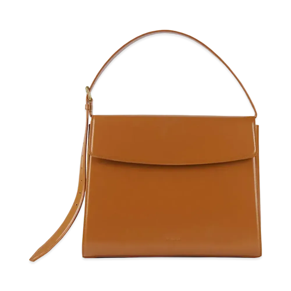 BALENCIAGA Ghost leather shoulder Bag "Brown"