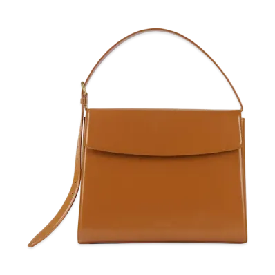BALENCIAGA Ghost leather shoulder Bag "Brown"