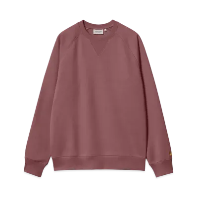 Carhartt WIP Chase Sweat "Dusty Fuchsia/Gold"