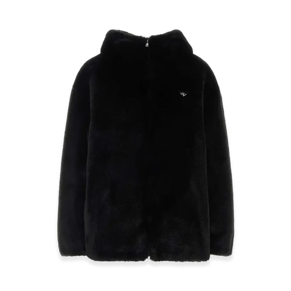 PRADA Women's Eco Fur Reversible Jacket "Black"