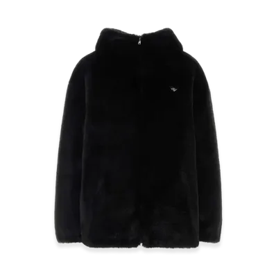 PRADA Women's Eco Fur Reversible Jacket "Black"