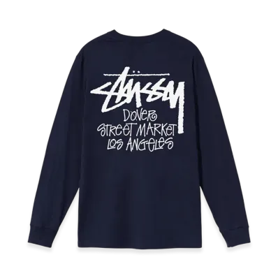 Stussy Stock DSM Los Angeles LS Tee 2021 "Navy"