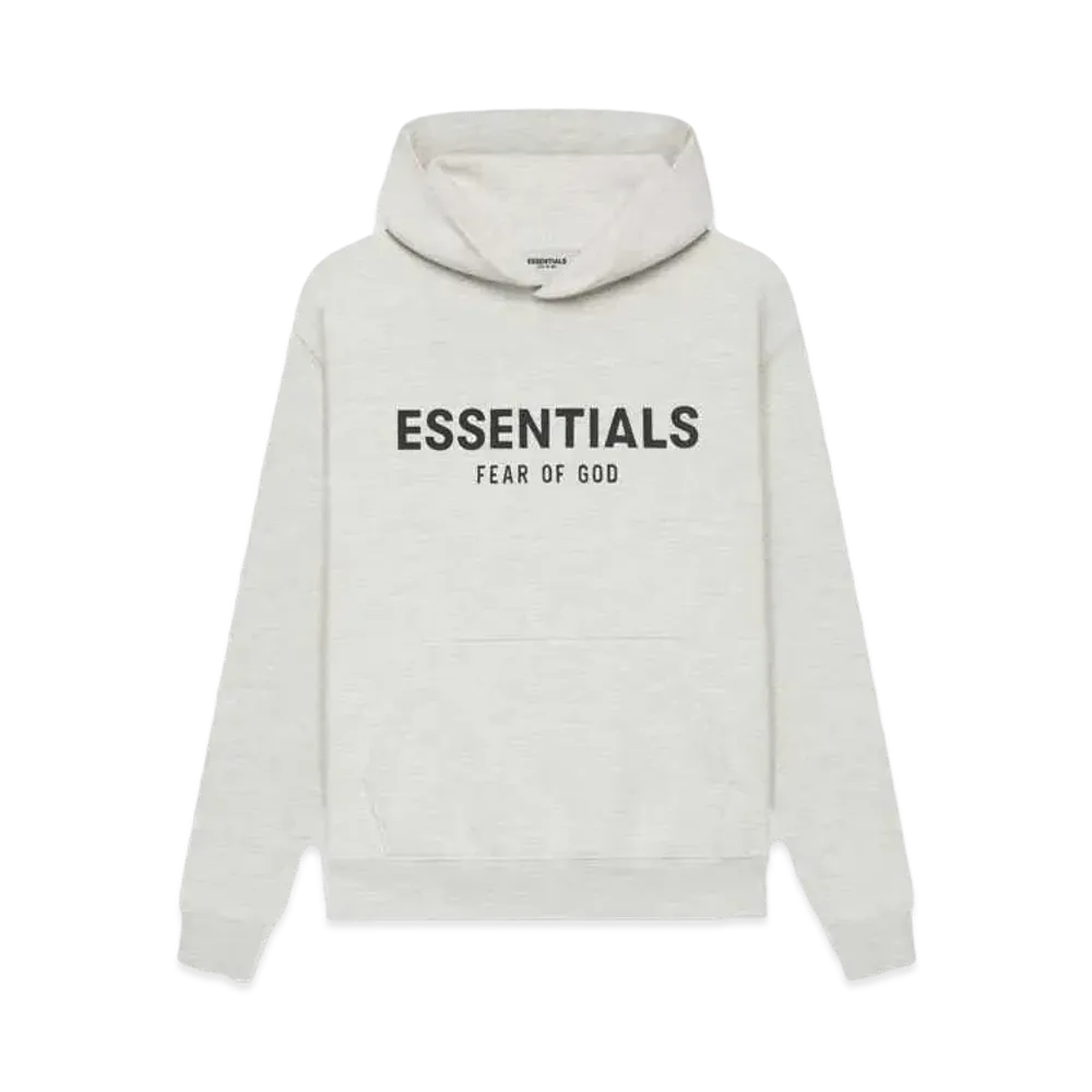 FEAR OF GOD ESSENTIALS Kids Pull-Over Hoodie "Light Heather Oatmeal"