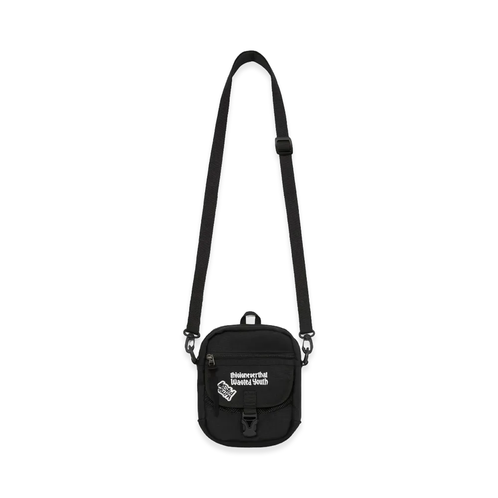 thisisneverthat x Wasted Youth Shoulder Bag "Black"