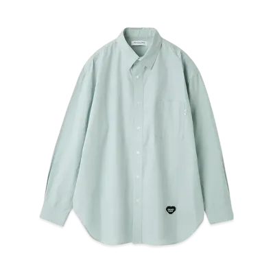GELATO PIQUE Homme Heart Patch Regular Collar Shirt "Light Blue"