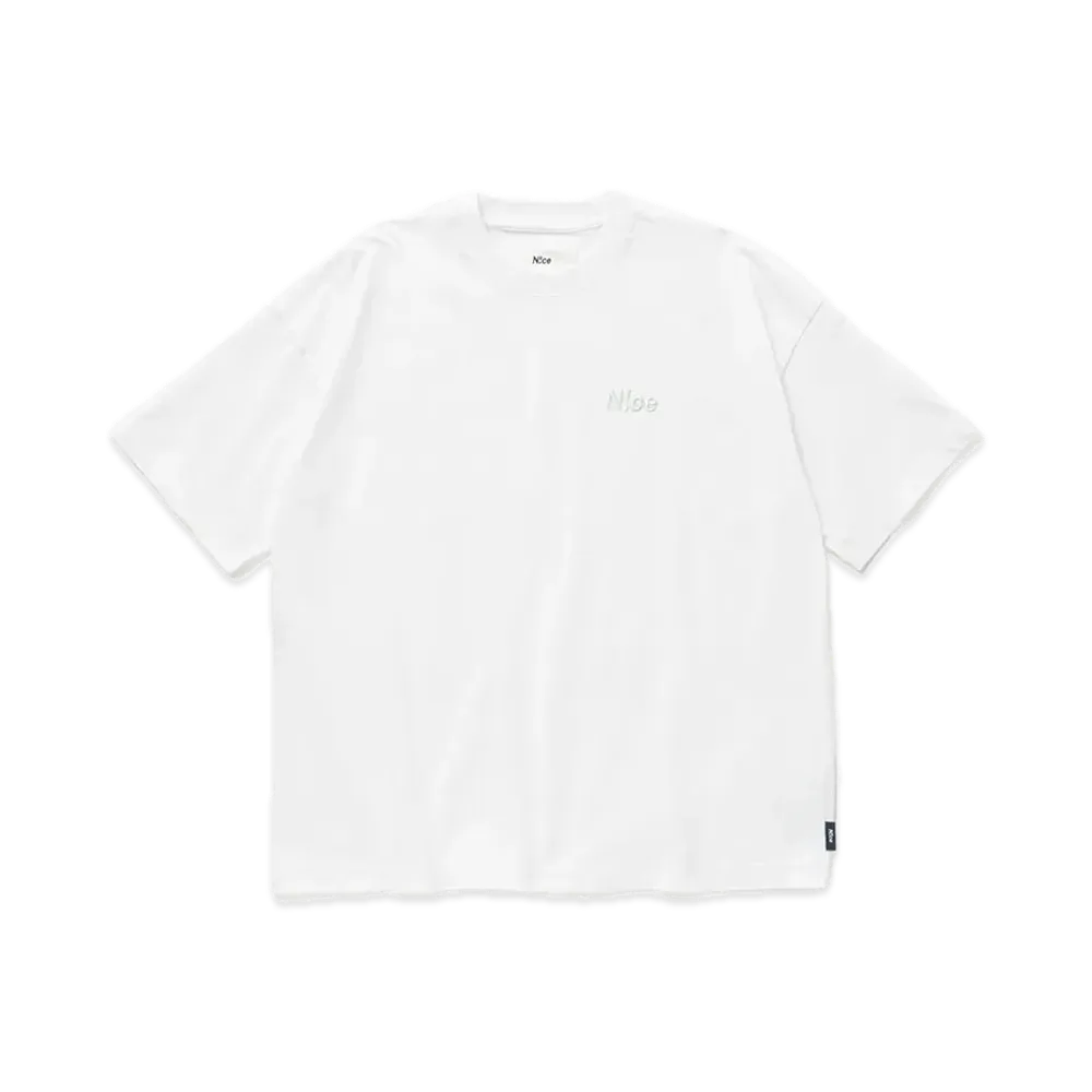 N!ce Embroidery Tee "White"