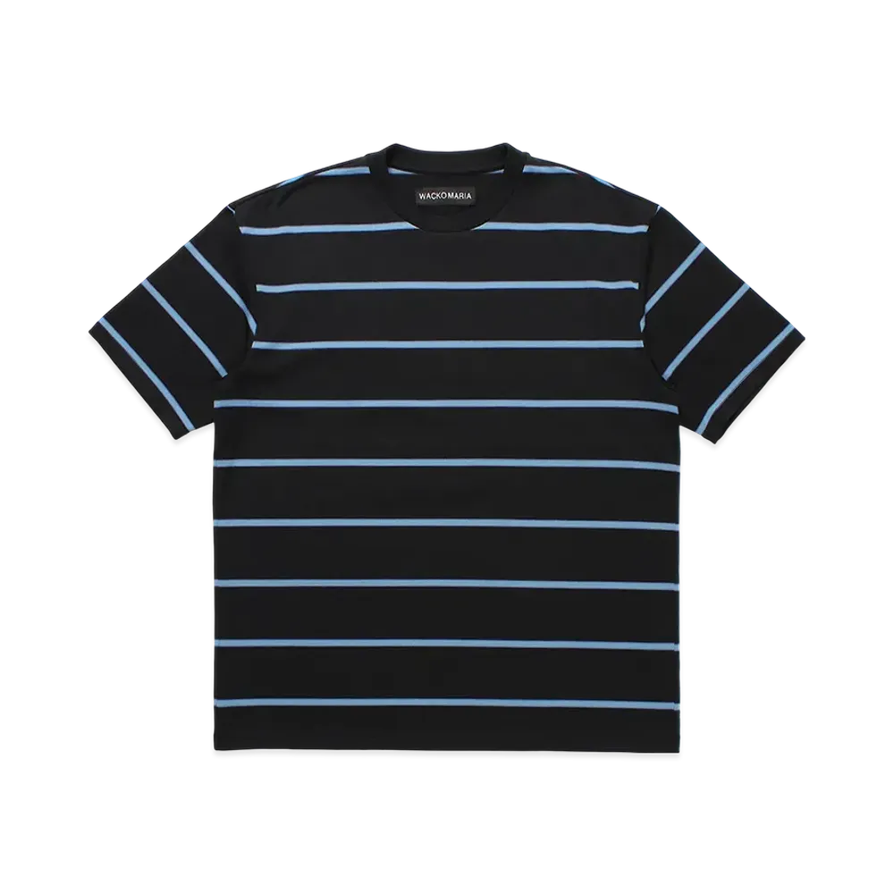 WACKO MARIA Striped T-Shirt "Black"