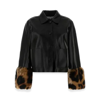 LOEWE Women's Leather Jacket "Black"
