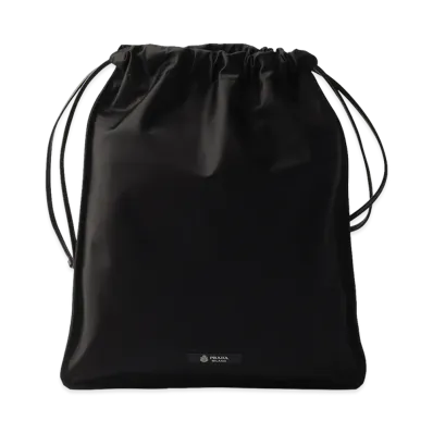 PRADA Wish Silk Duchess Pouch "Black"