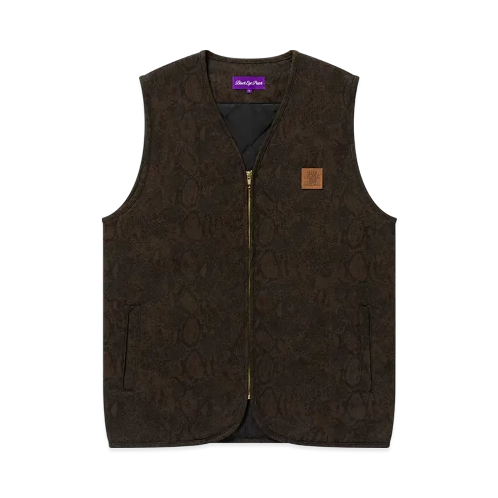 BlackEyePatch Python Patterned Duck Vest "Olive"