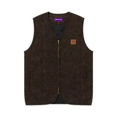 BlackEyePatch Python Patterned Duck Vest "Olive"