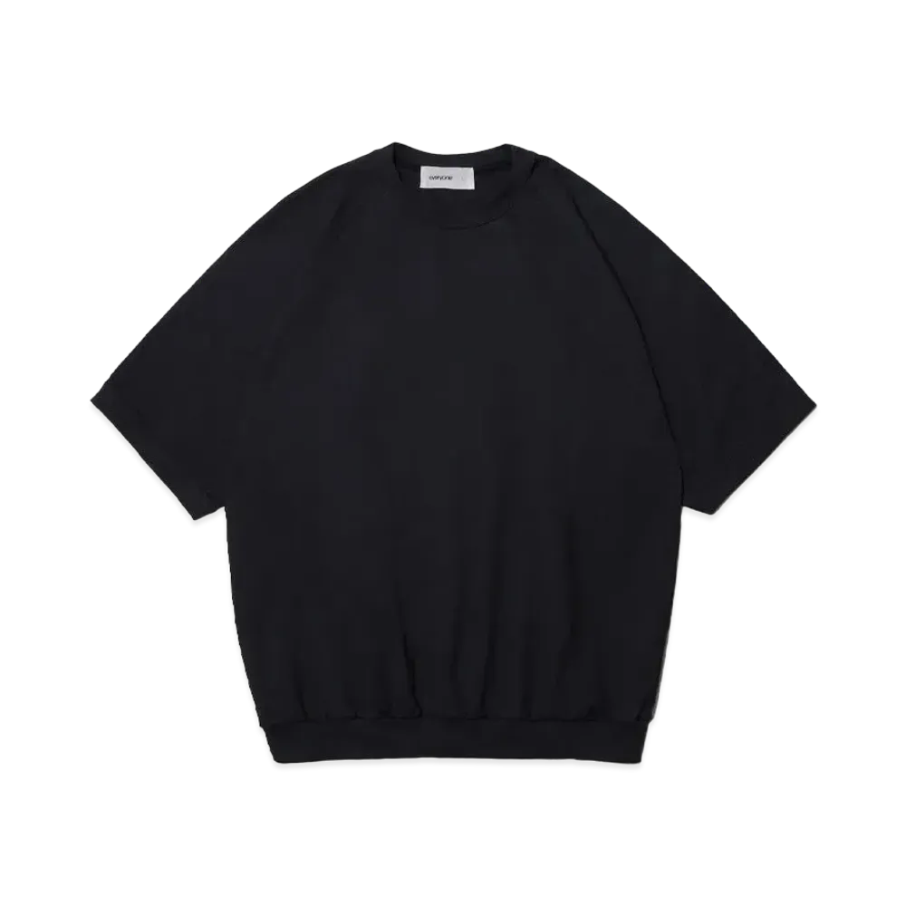 everyone Light Weight SS Cotton Crew Neck "Black"