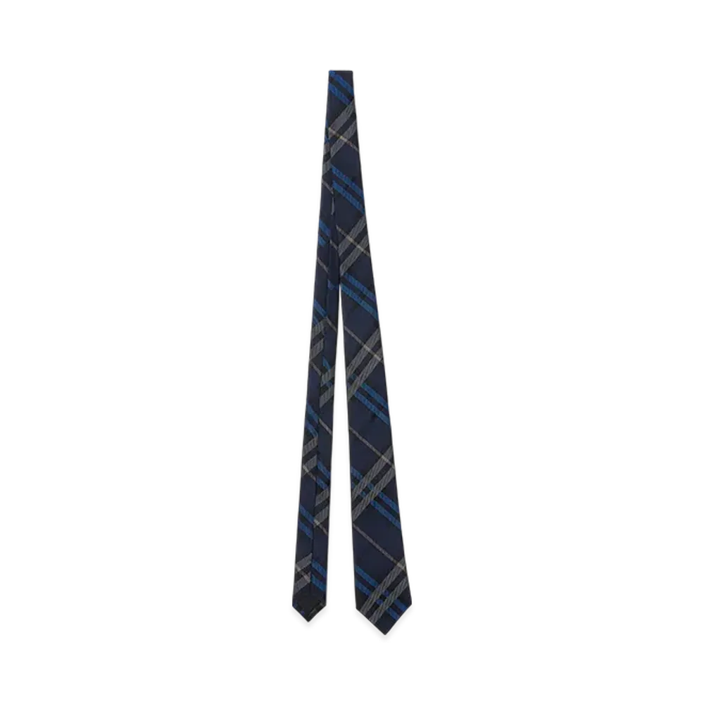 Burberry Check Silk Tie "Ink"
